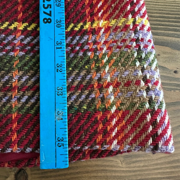Tribal Plaid Women’s Wool Blend Single Breasted Coat Red/Green Bulgaria Made- 8 - Picture 10 of 10